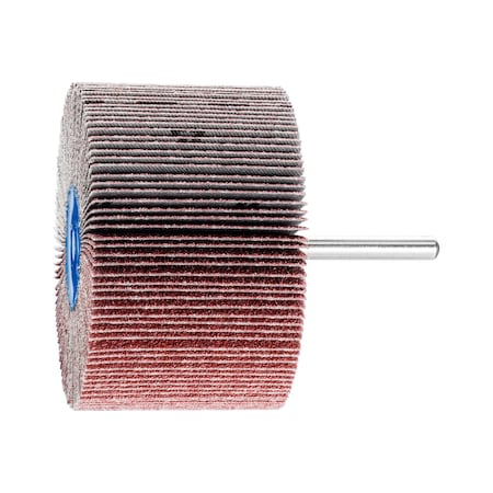 Pferd 3" x 2" Mounted Flap Wheel - 1/4" Shank - Aluminum Oxide - 60 Grit 45214